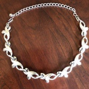 Coro Pegasus Silver Art Deco Choker